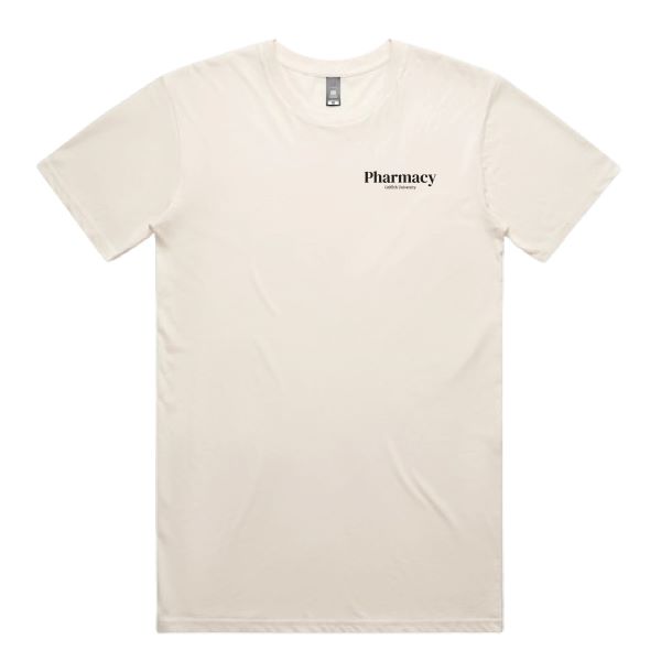 Mens Staple Tee 5001 Ecru (Black)-01