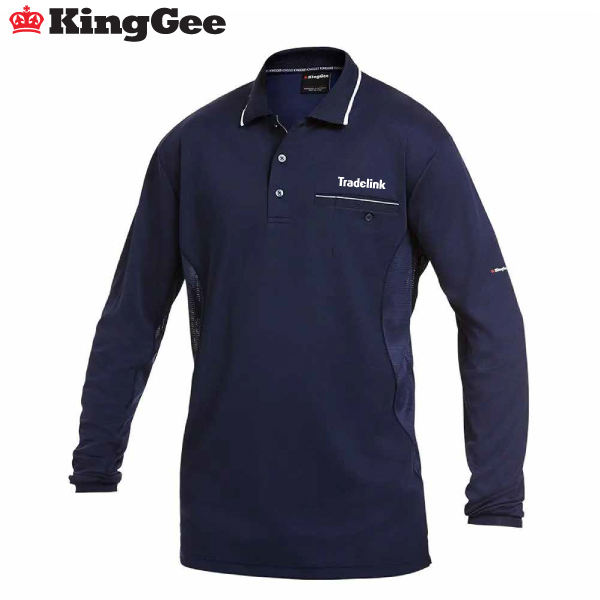 King Gee Workcool Long Sleeve Polos K69790