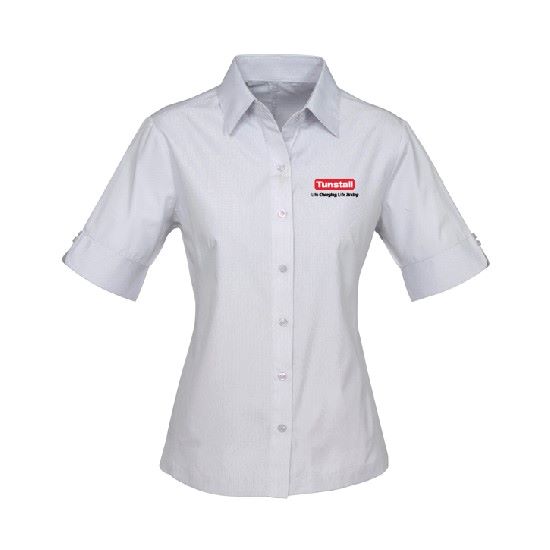 LADIES_Ambassador Short Sleeve S29522 Silver